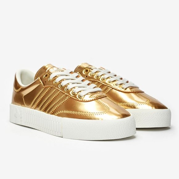 ADIDAS Originals Sambarose Gold Sneakers - Picture 4 of 10